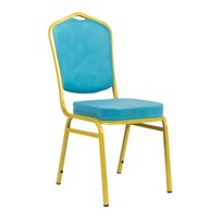 стул Хит Профиль: 25 мм Стул Хит 20мм - светлое золото, велюр голубой фото