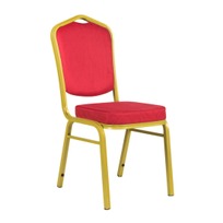 стул Хит Профиль: 25 мм Стул Хит 25мм - золото, велюр красный фото