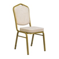 стул Хит Профиль: 25 мм Стул Хит 25мм - золото, велюр бежевый фото