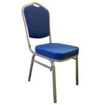 стул Хит Профиль: 25 мм Стул Хит 20, кожзам Blue, ПП, каркас серебро фото